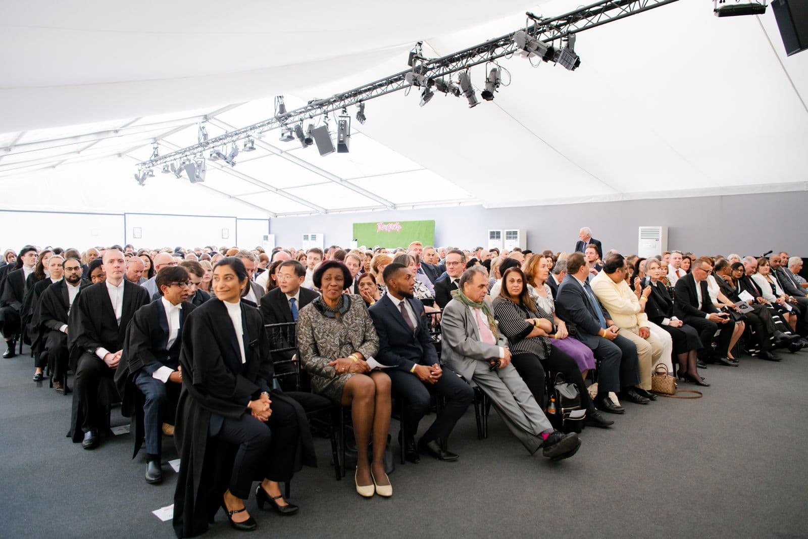 Audience at legal event